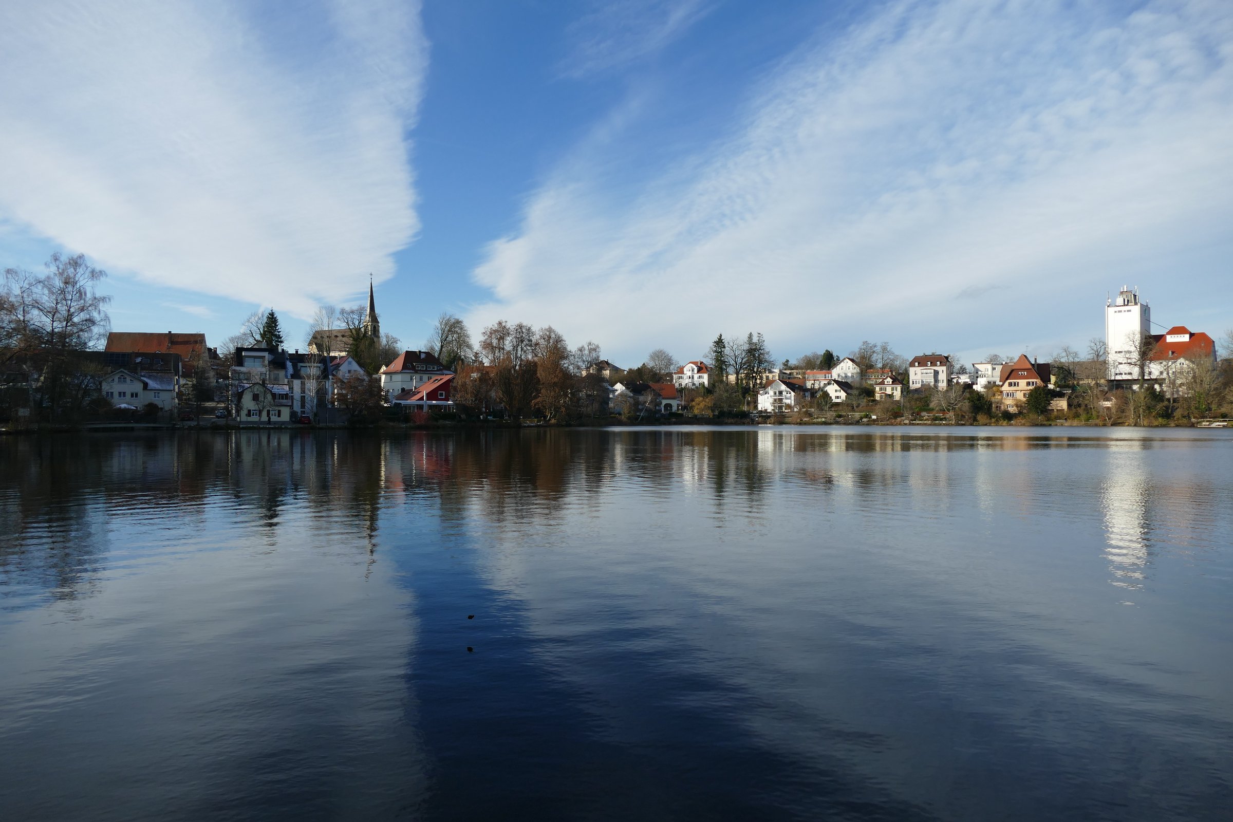 Stadtsee in Bad Waldsee — Ziel des Gauverbandsausflugs.