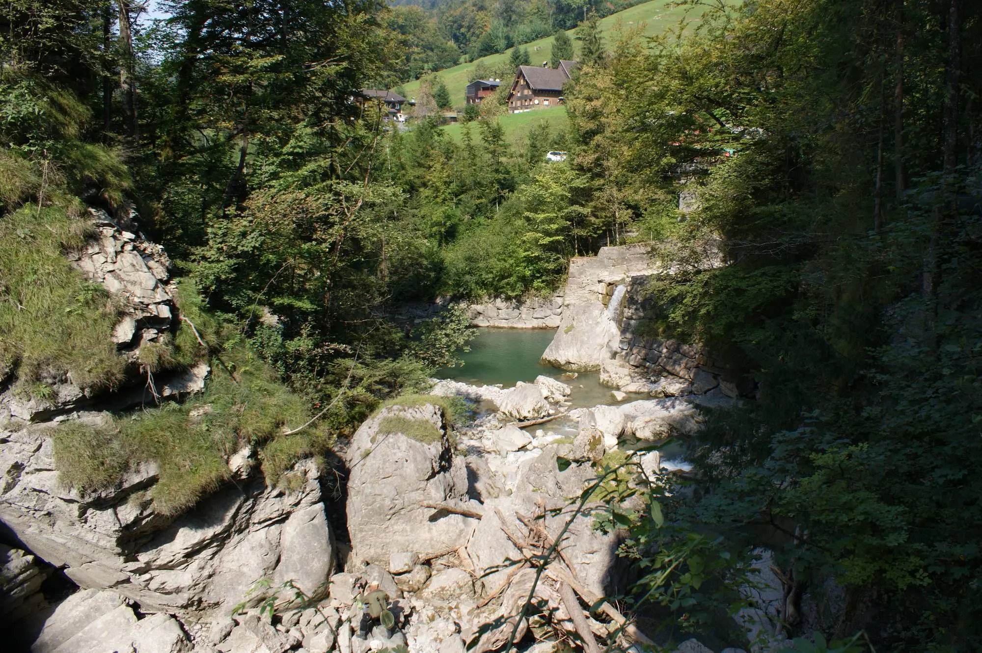 Rappenlochschlucht bei Dornbirn — Wanderziel des Ausflugs.