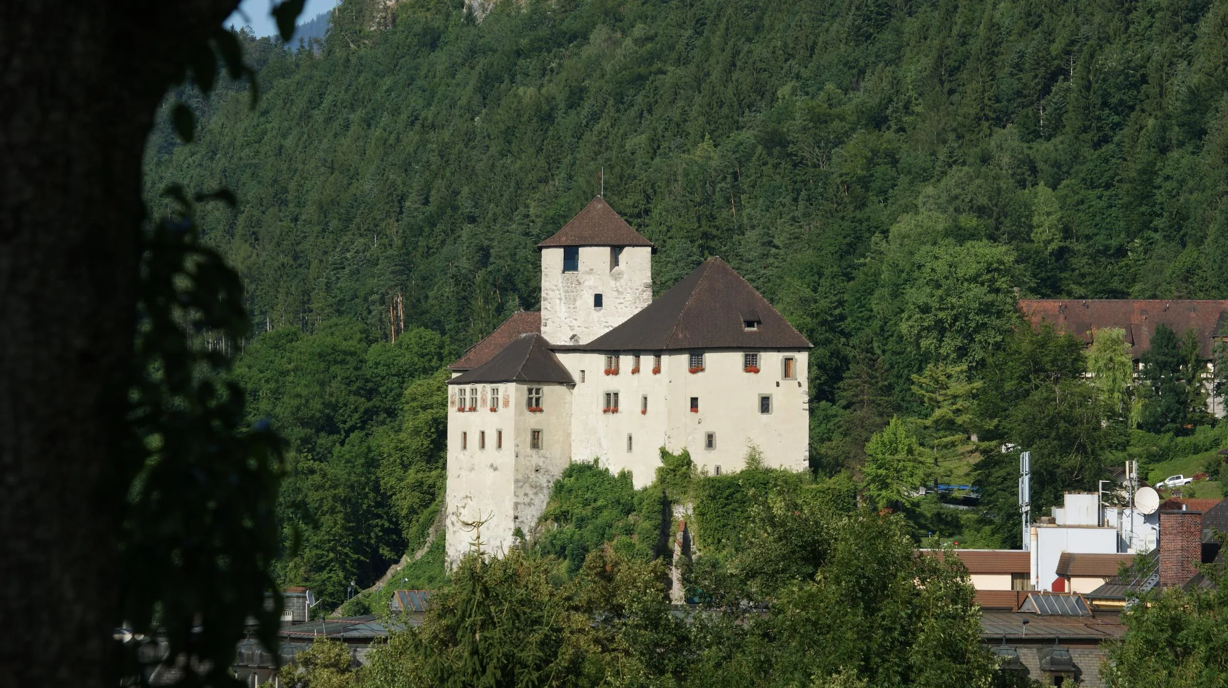 Schattenburg in Feldkirch — Museum und Mittagsspeisung während des Ausflugs.