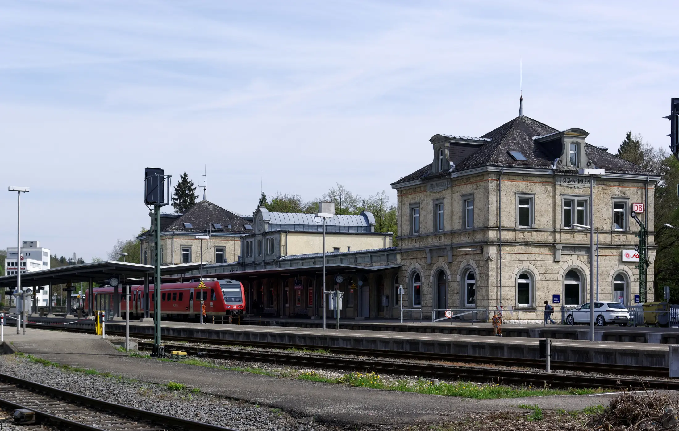 Gleisanlage des Bahnhofs Sigmaringen — Schauplatz der historischen Führung.